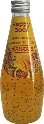 Boisson mangue aux graines de basilic