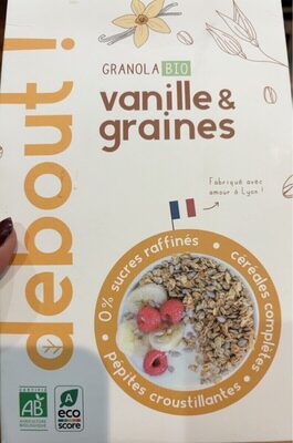 Granola bio vanille & graines