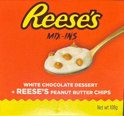 Mix-ins White chocolate dessert + Reese's peanut butter chips