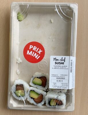Mon chef sushi california saumon avocat