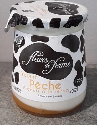 Yaourt pêche front packaging