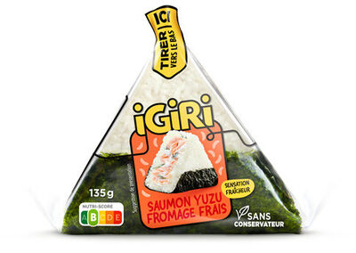 Onigiri saumon fromage yuzu