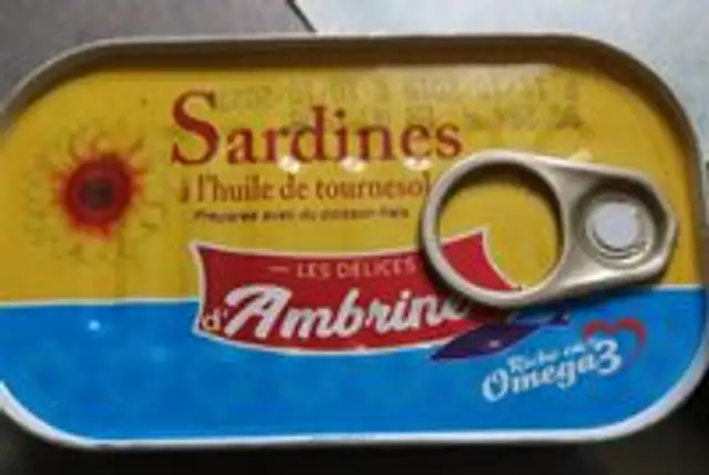 Sardines à l'huile de tournesol