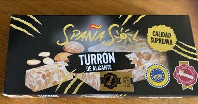 Turron de alicante front packaging