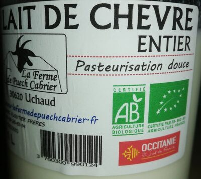 Lait de chèvre entier