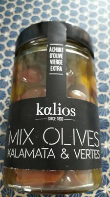 Mix olives kalamata et vertes front packaging