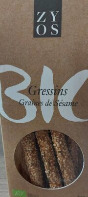 Gressins graines de sésames front packaging