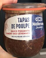 Tapas de Poulpe sauce piquante Piment des Cévennes