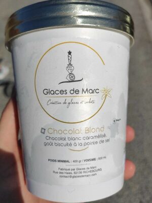 Glace chocolat blanc