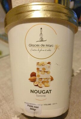 Glaces de Marc nougat front packaging