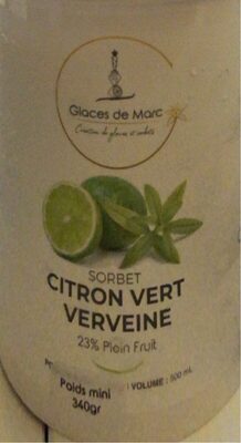Sorbet citron vert verveine