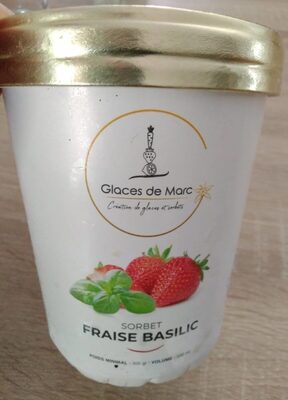 Sorbet fraise basilic front packaging