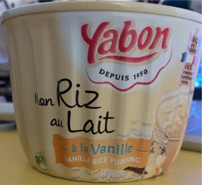 Mon Riz au Lait à la vanille