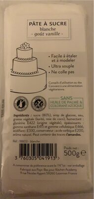 Pâte à sucre front packaging