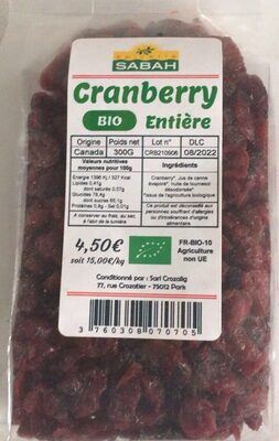 Cranberry entière