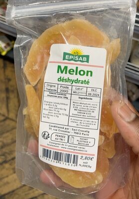 Melon déshydraté front packaging