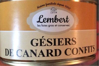 Gésiers de Canars confits front packaging