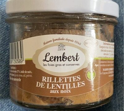 Rillettes de lentilles aux noix