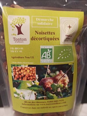 Noisettes décortiquées
