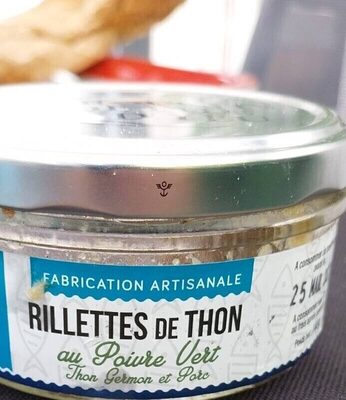 Rillettes de thon au poivre vert