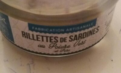 Rillettes de sardines au poivre vert