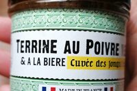 Terrine au poivre vert et bière