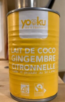Lait de coco gingembre citronnelle