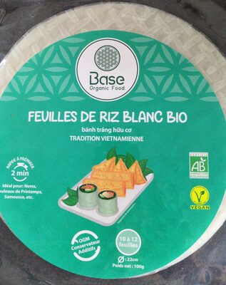Feuille de riz front packaging