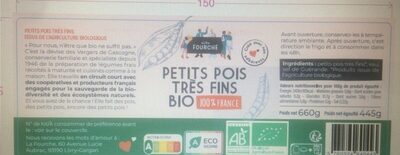 Petit pois très fins Bio
