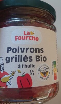 Poivrons Grillés à l'Huile Bio front packaging