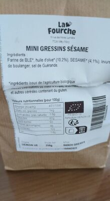 Mini Gressins Sésame