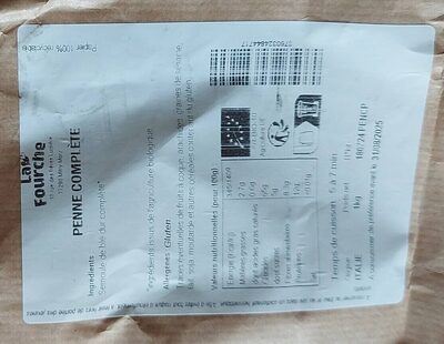 Penne complète front packaging