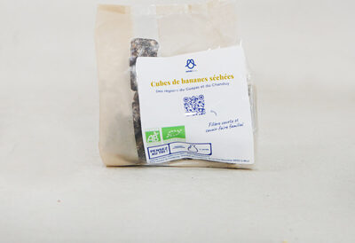 Cubes de bananes séchées