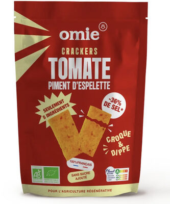 Crackers tomate et piment d'Espelette AOP