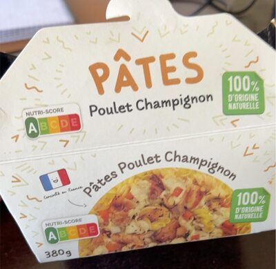 Pates poulet champignon