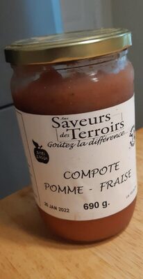 Compote pomme fraise