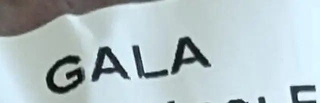 Pomme gala ingredients label