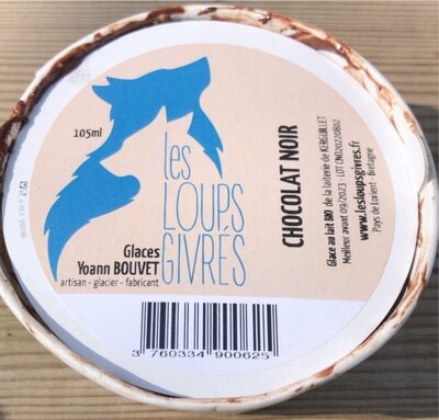 Glaces chocolat noir front packaging