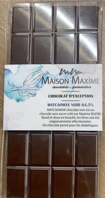 Chocolat d’Exception Matcaomax noir 64,5%