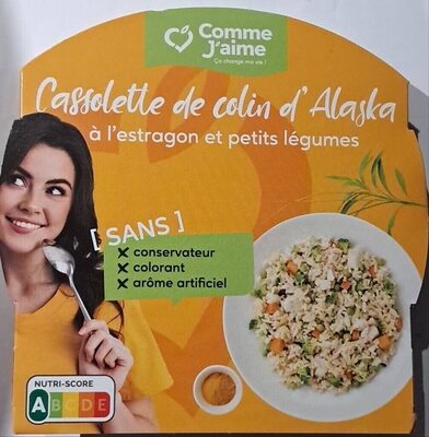 Cassolette de colin d'Alaska à l'estragon et petits legumes