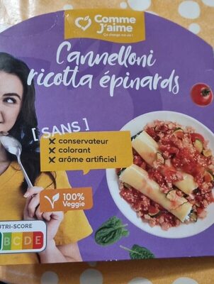 Cannelloni ricotta épinards à la sauce tomate