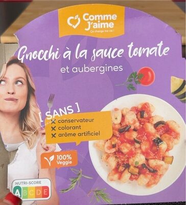 Gnocchi et aubergines à la sauce tomate