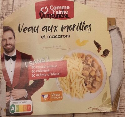 Veau aux morilles et macaroni