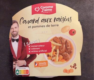 Canard aux raisins front packaging