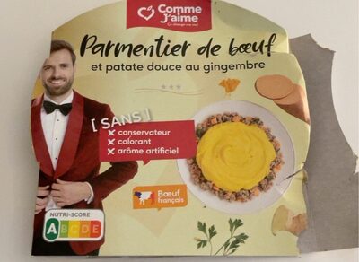 Parmentier de boeuf et patate douce au gingembre