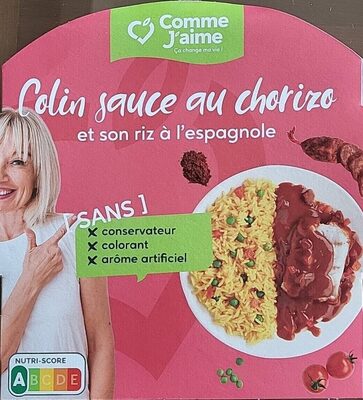 Colin sauce au chorizo et riz à l'espagnole