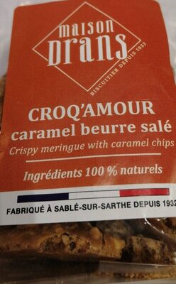 Croq'amour caramel beurre salé front packaging