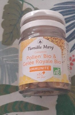 Pollen bio & Gelée Royal Bio front packaging