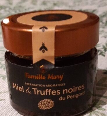 Miel et truffes noires du Perigord front packaging