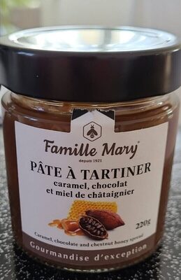 Pâte à tartiner caramel, chocolat et miel